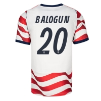 Camiseta Estados Unidos Folarin Balogun #20 Primera Equipación Replica Mundial 2026 mangas cortas